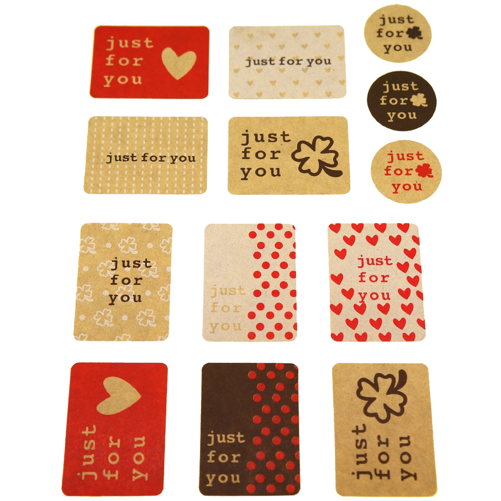 Just for You Sticker for Gift Wrapping 130 Stickers Great for Card making Home Baking